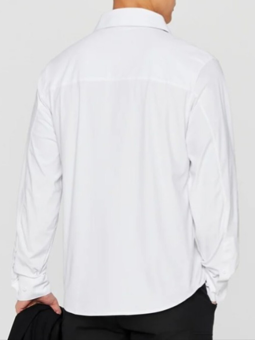 Fabletics Men's The Don Long Sleeve Button Up Classic Fit white shirt Size M NWT - Picture 2 of 9